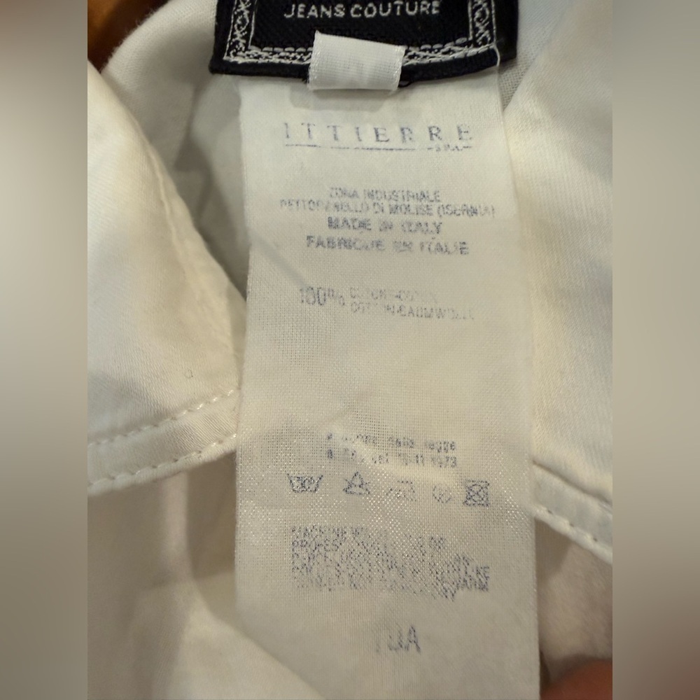 VINTAGE GIANNI VERSACE White Wingtip French Cuff Tuxedo Shirt Medium - Picture 6 of 7